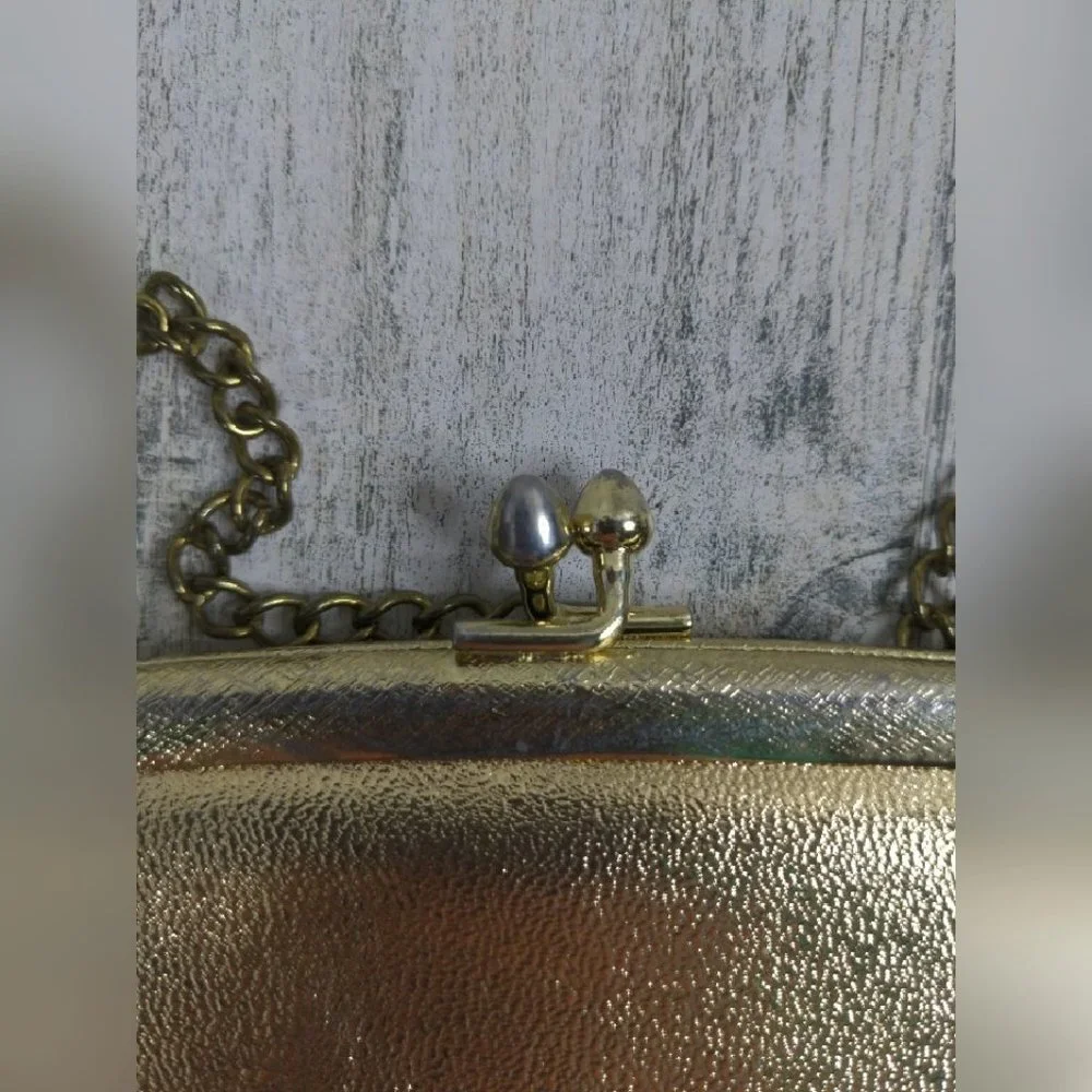 BaubleBar Earring Set and Gold Foil Clutch bundle - Picture 5 of 9